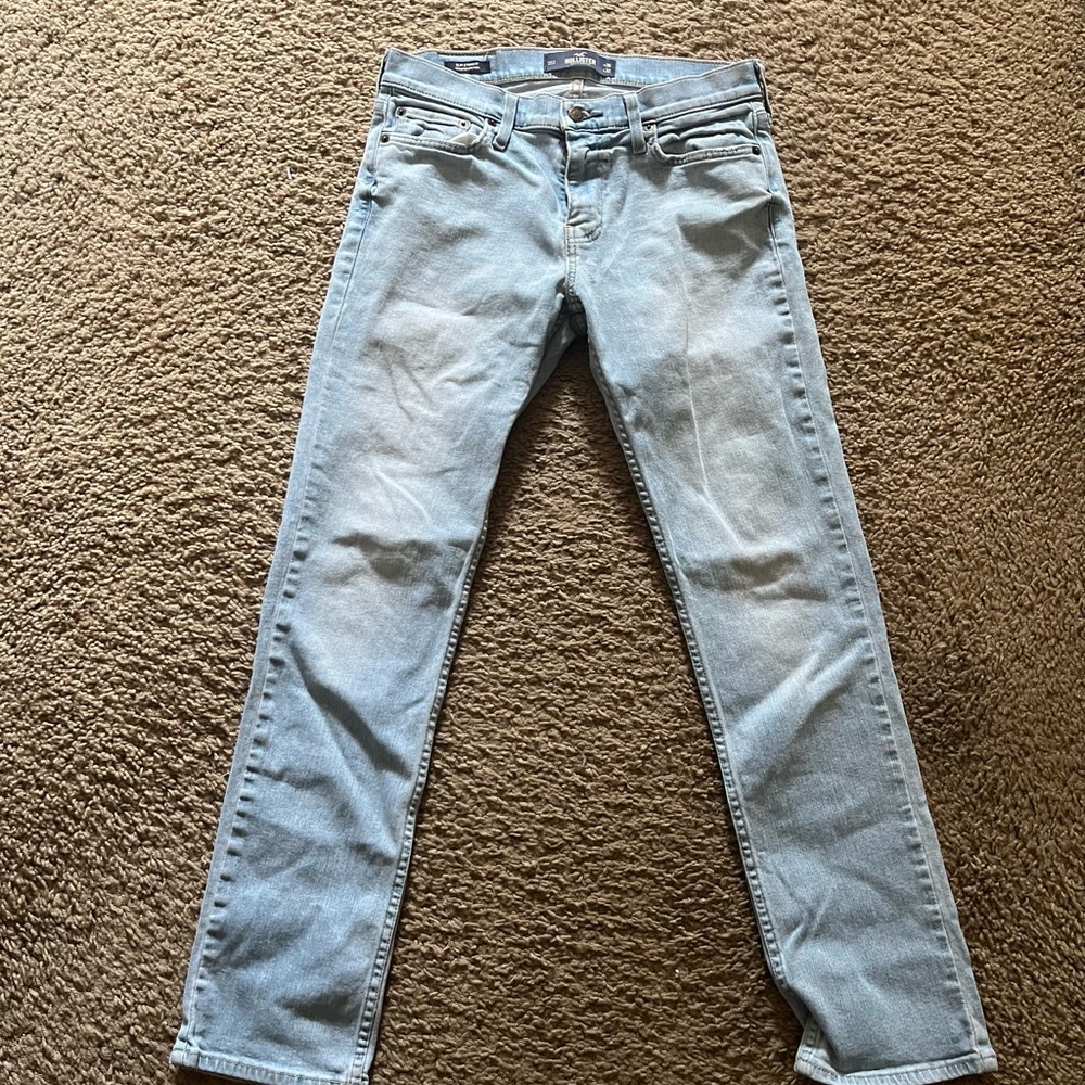 Men's Hollister Slim Straight Jeans Light Denim